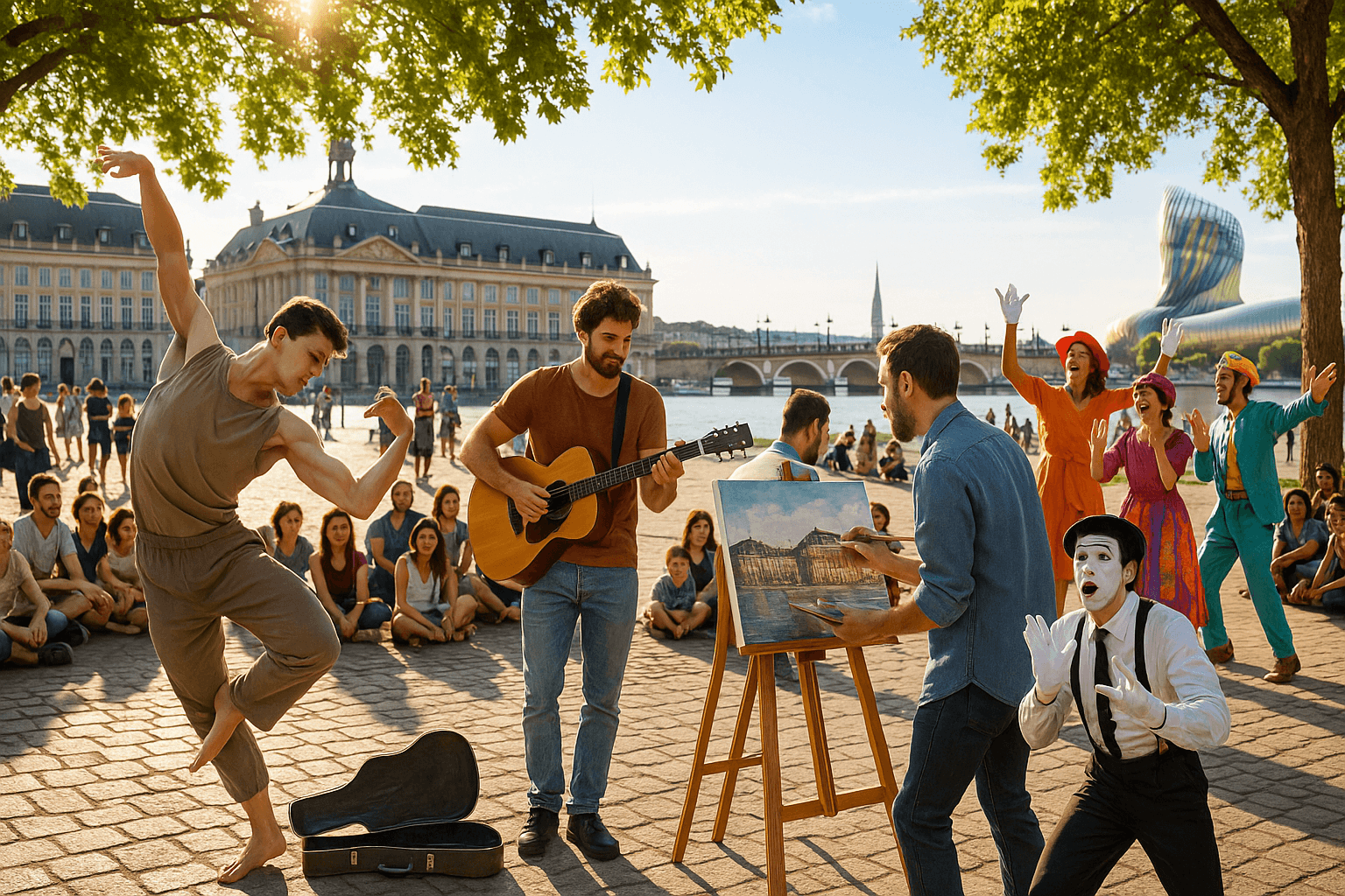 découvrez ce week-end à bordeaux cinq performances artistiques captivantes qui investissent les monuments emblématiques de la ville, mêlant créativité et patrimoine dans une expérience unique à ne pas manquer.