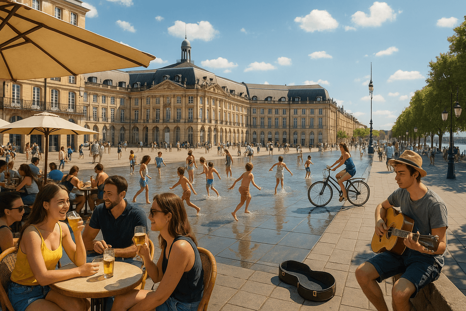 découvrez bordeaux sous le soleil estivale ! profitez des meilleures activités en plein air, des balades le long de la garonne aux dégustations de vins, en passant par les festivals et marchés locaux. vivez une expérience inoubliable dans cette magnifique ville française durant l'été.