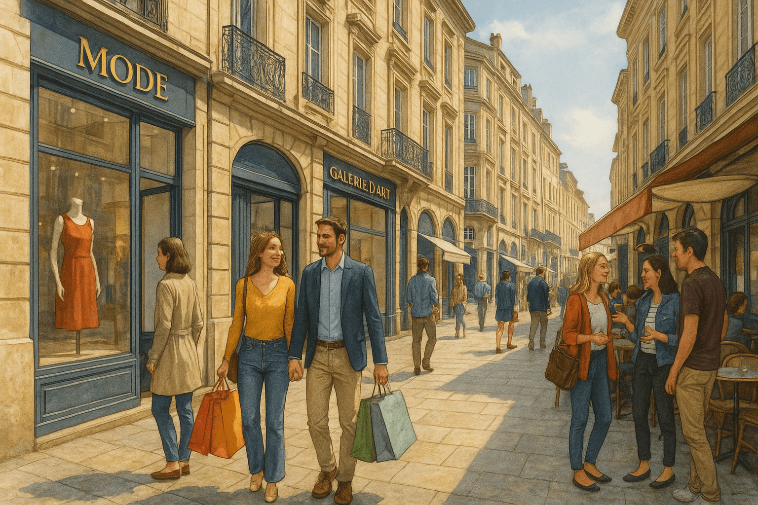 découvrez les meilleures activités shopping à bordeaux ! explorez les boutiques tendance, les marchés animés et les centres commerciaux incontournables de la ville. que vous soyez à la recherche de marques de luxe ou de créateurs locaux, bordeaux offre une expérience shopping inégalée pour tous les passionnés de mode.