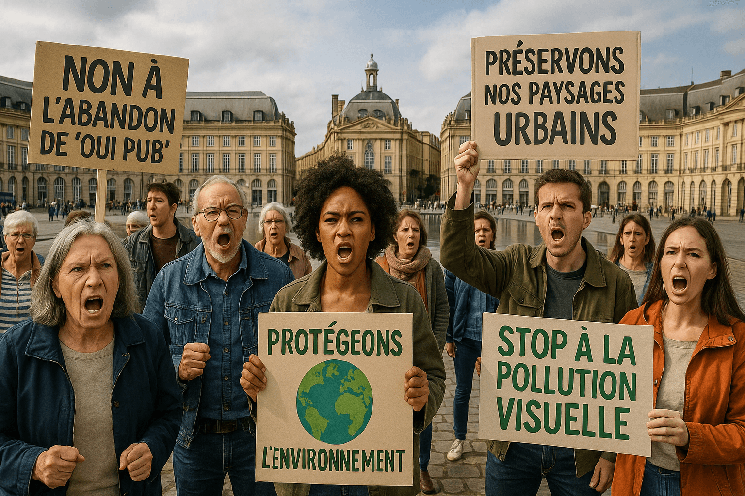 dans un contexte de mécontentement, bordeaux manifeste son indignation envers le gouvernement pour l'abandon du dispositif « oui pub », soulignant les enjeux de la communication locale et de la visibilité des petites entreprises. découvrez les réactions et les implications de cette décision pour la ville.