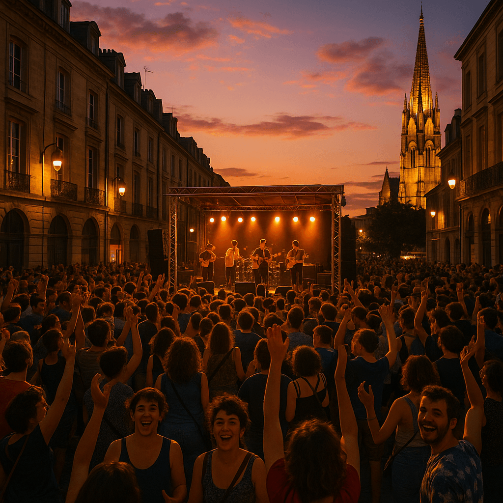 découvrez la vibrante célébration de la musique à bordeaux, où talents locaux et artistes internationaux s'unissent pour offrir des performances inoubliables dans une ambiance festive et conviviale.