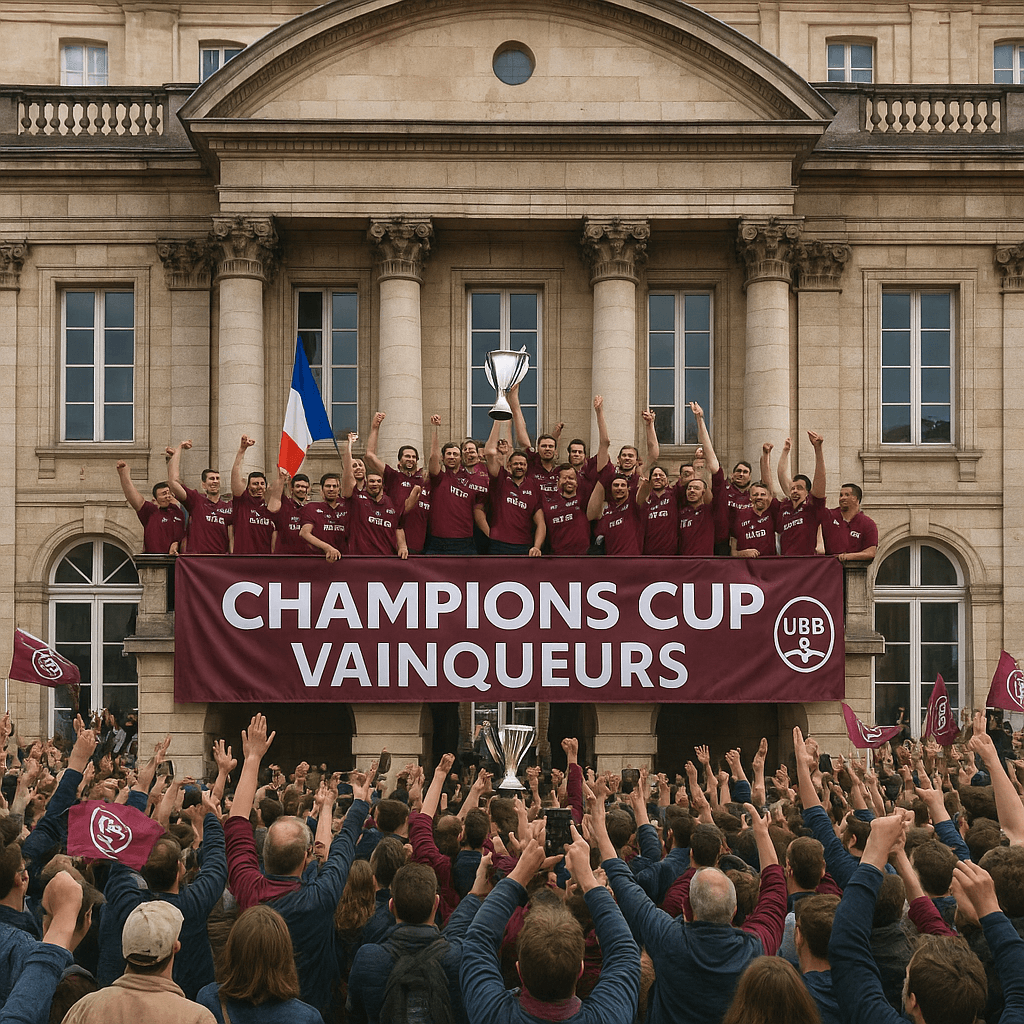 découvrez les moments forts de la parade sensationnelle de l'ubb à bordeaux, de l'hôtel de ville à la place des quinconces, à travers une sélection d'images captivantes.